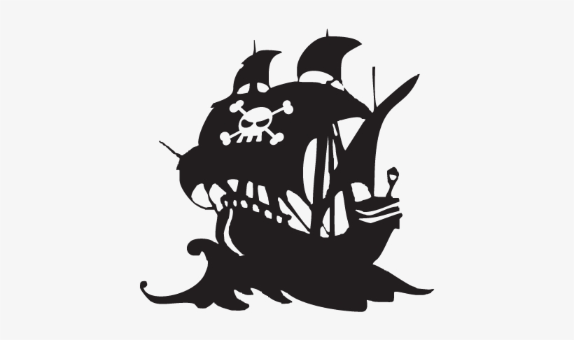 Pirate Ship Silhouette Png PNG Image.