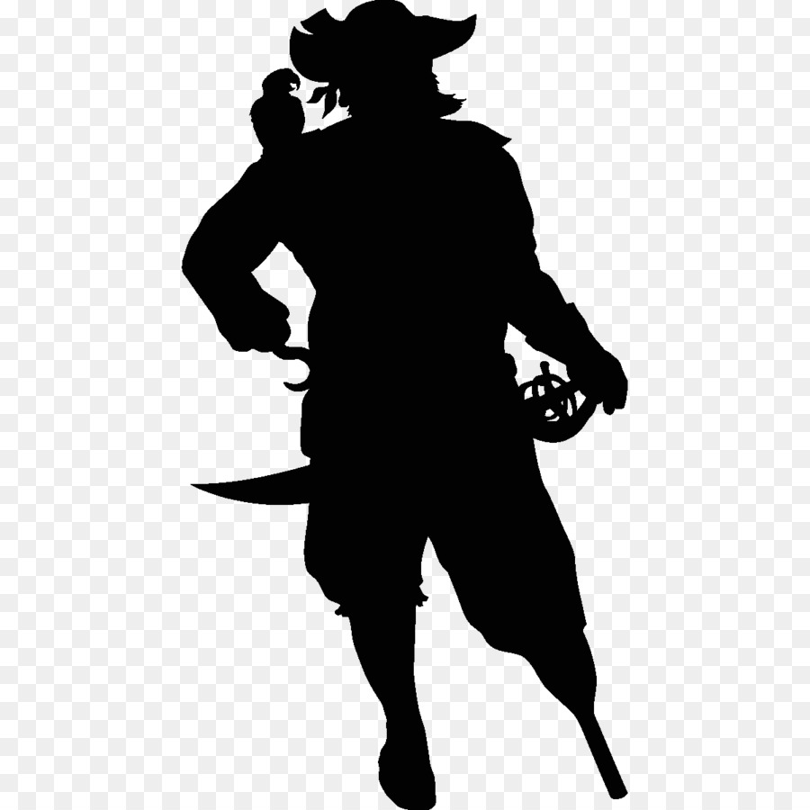 Captain Hook Silhouette png download.