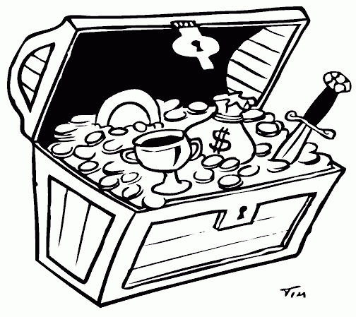 Free Treasure Chest Outline, Download Free Clip Art, Free.