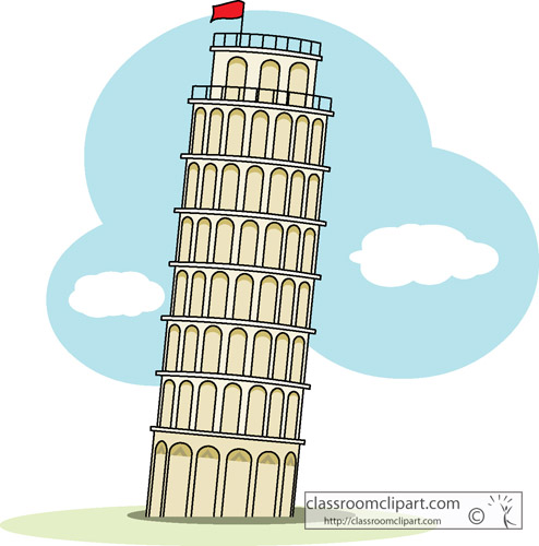 Leaning tower in pisa clipart - Clipground