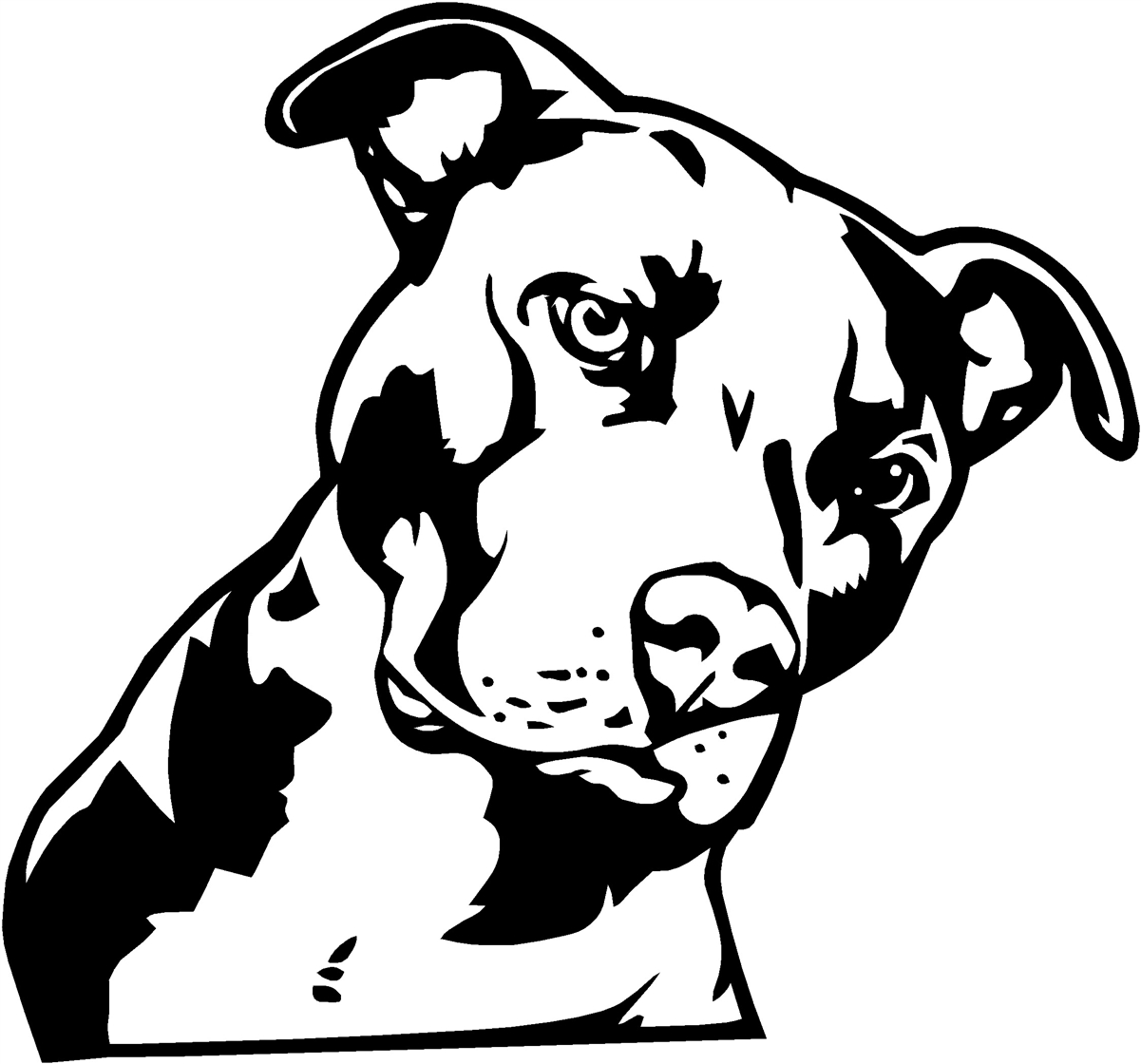 Download pitbull clipart black white 20 free Cliparts | Download ...