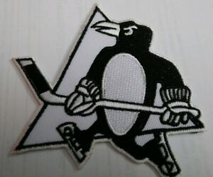 Details about Pittsburgh Penguins Logo Patch NHL Hockey Black And White  Patches.