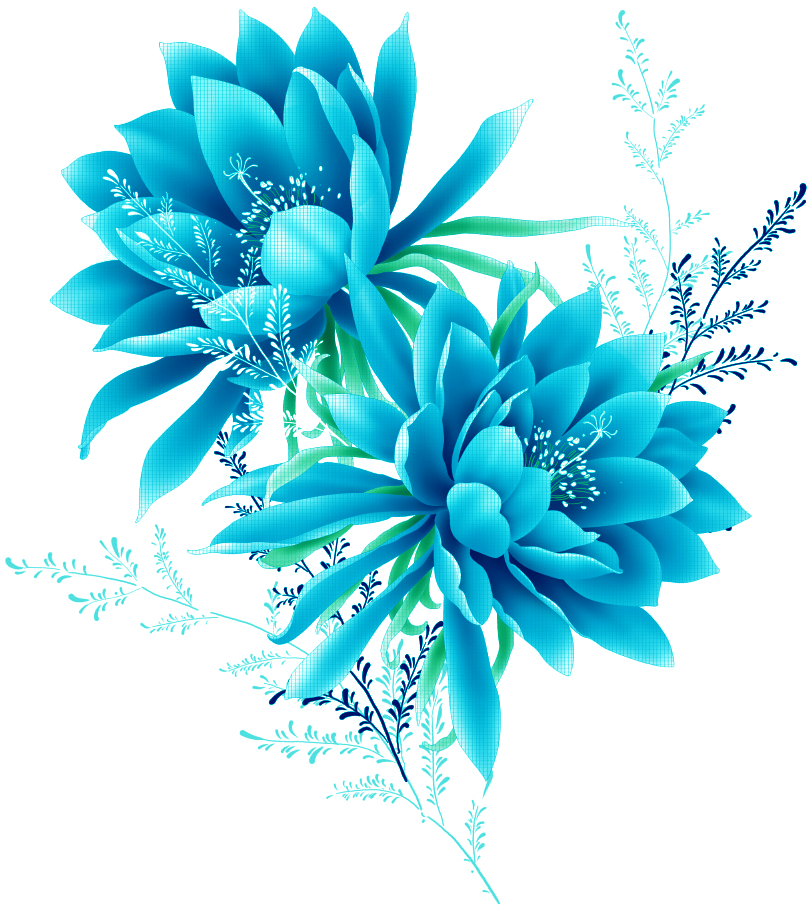 Blue Flower Pixel.