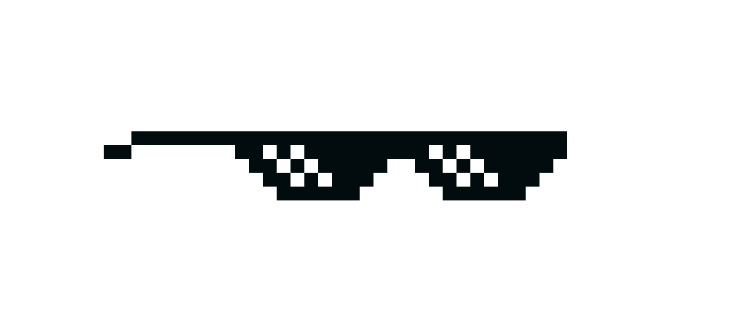 Pixel Sunglasses Png, Deal With It Pixel Sunglasses Free Png Image ...