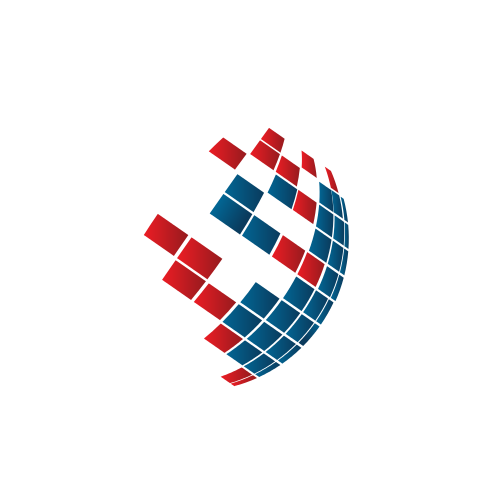 Pixel Windows Web Globe Logo.