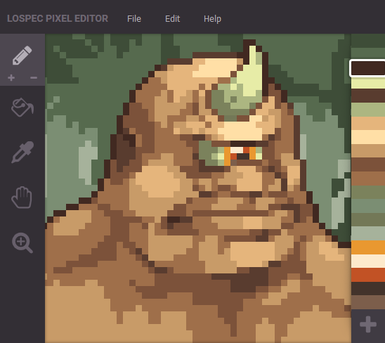 Lospec Pixel Editor.