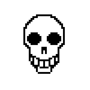 Pixel art skull clipart images gallery for free download.