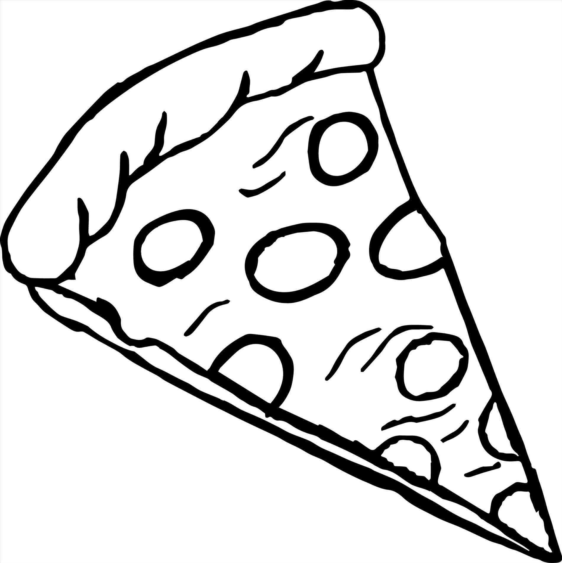 Pizza Slice Of Pizza Clipart Black And White » Clipart Station.