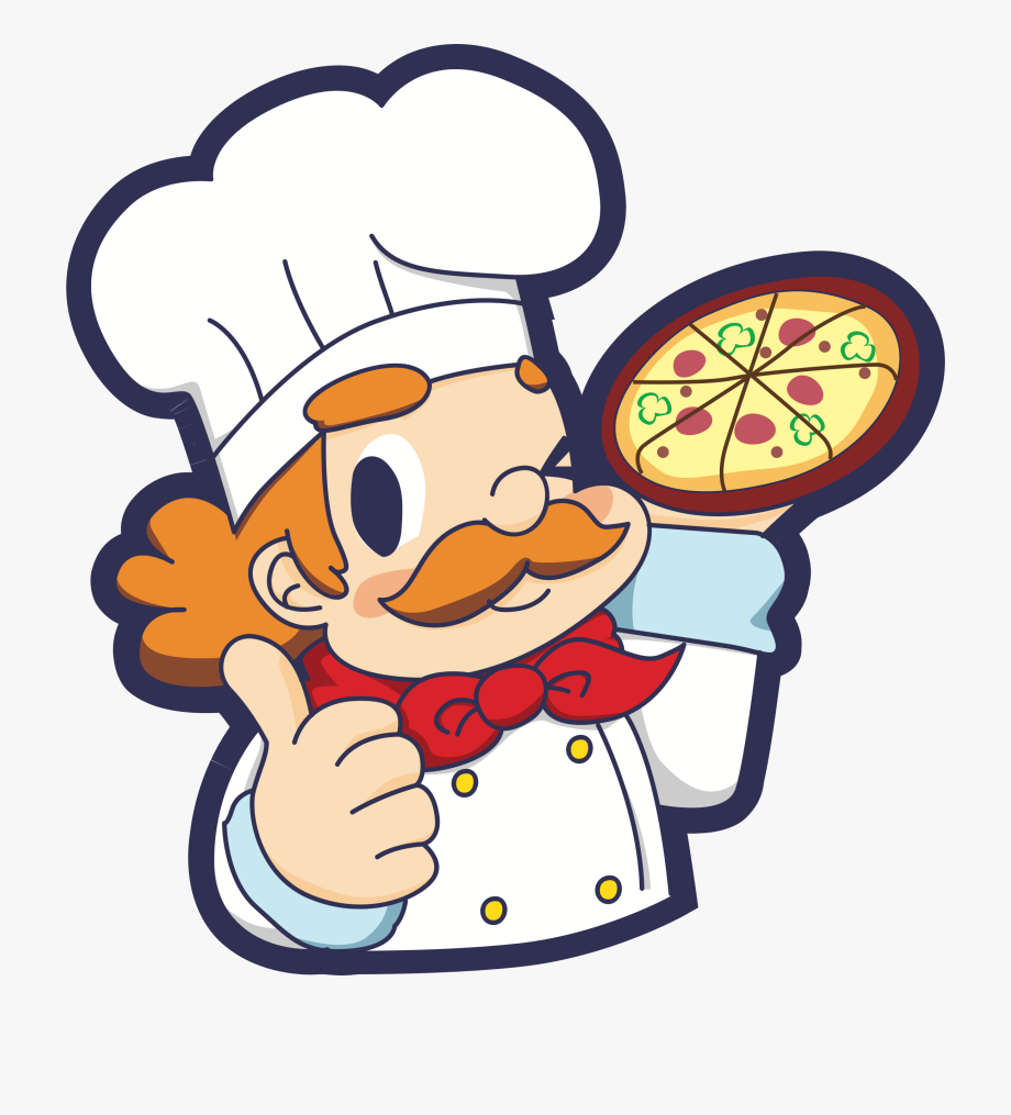 Pizza Chef Clipart.
