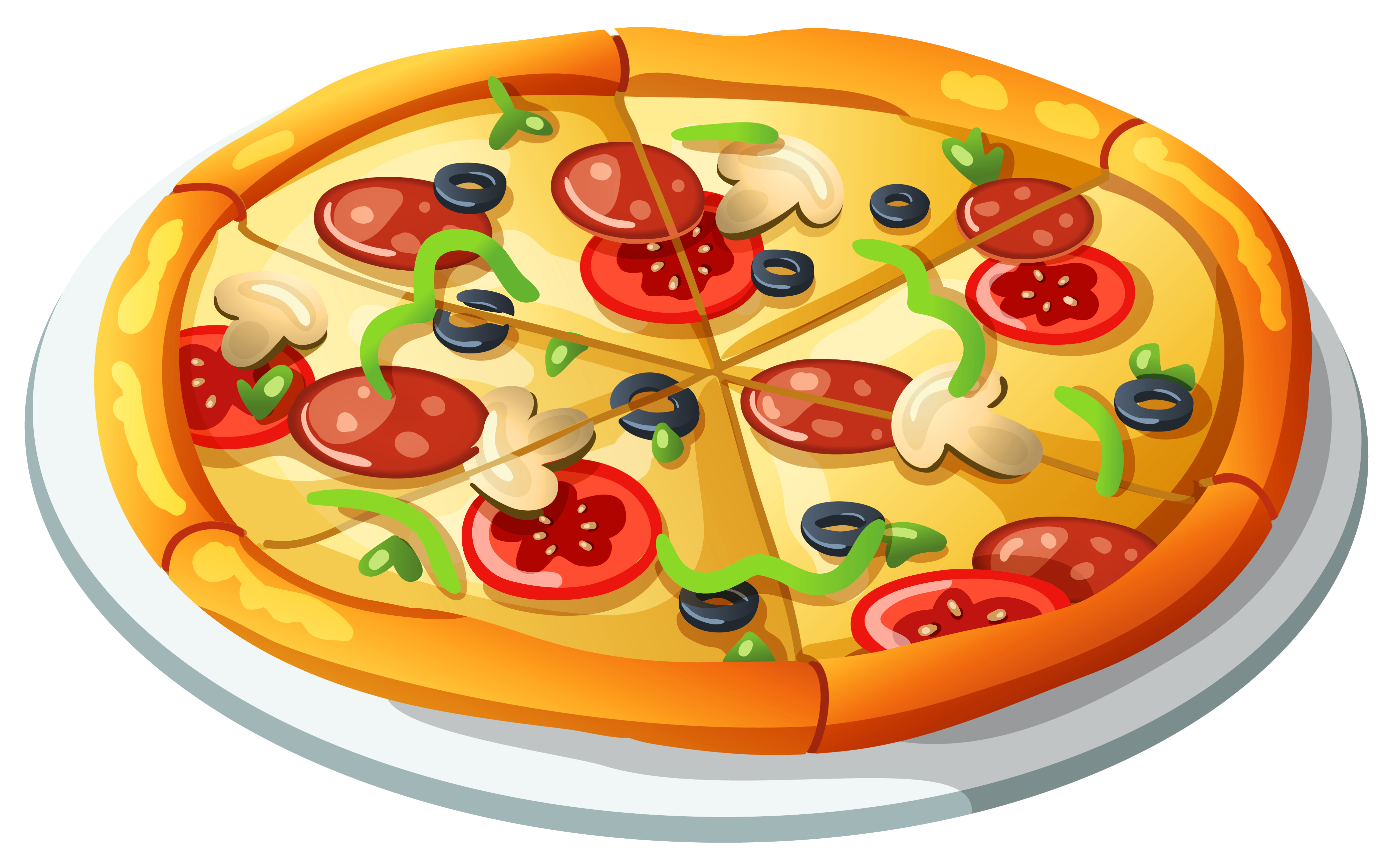 Pizza PNG Vector Clipart.