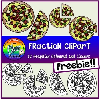 [FREEBIE] Pizza Fraction Clipart.