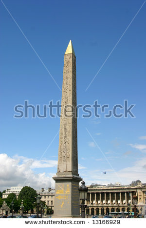 Obelisk Luxor Place De La Concorde Stock Photo 103813313.