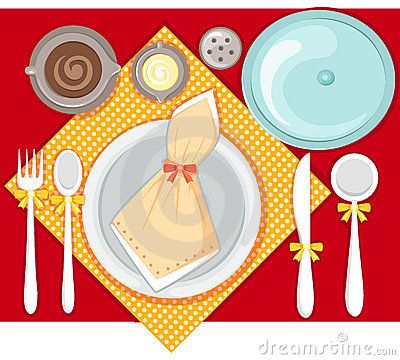 Table Setting Clipart Images.