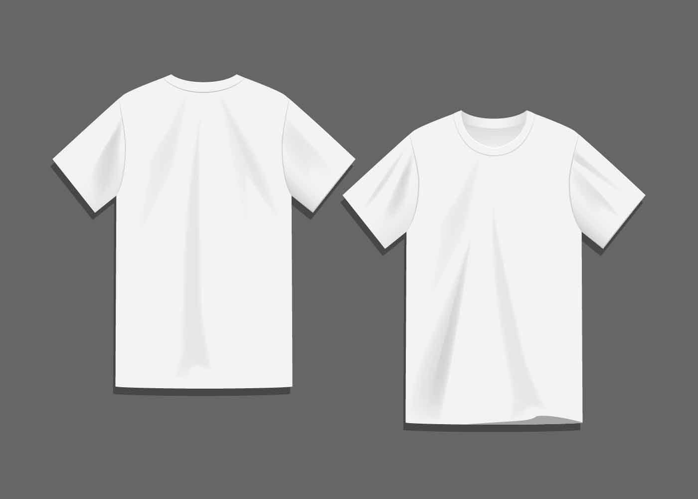 Blank White Tee Shirt Template