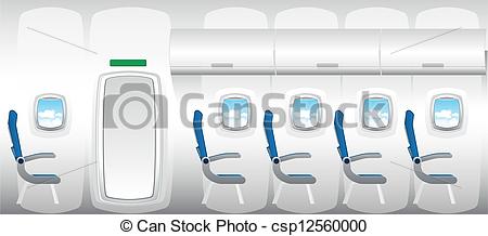 Vector Clipart of Illustration of plane.