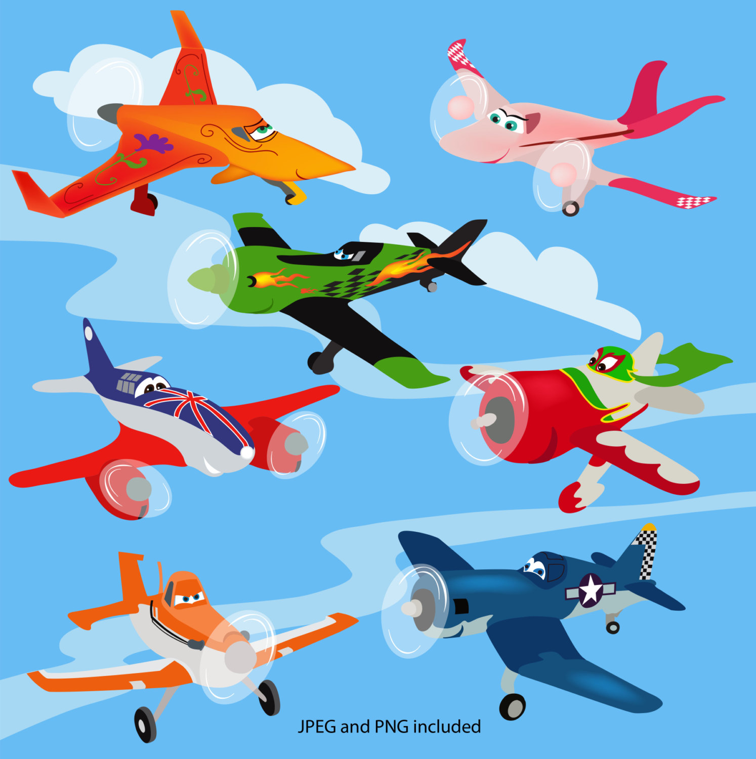 Planes Clipart.