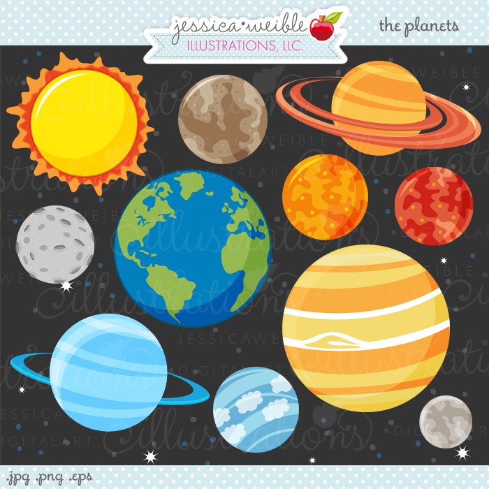 The Planets Clipart.