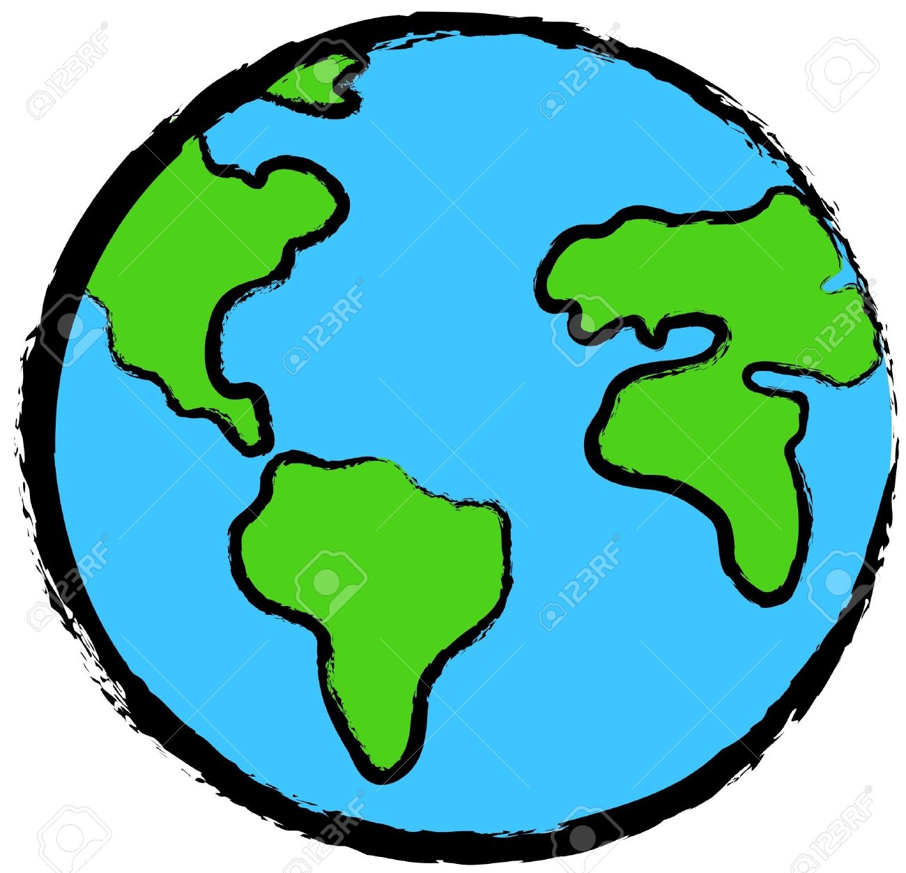 Earth clipart Luxury Planet Earth clipart art Pencil and in.