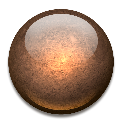 Planet Mercury Icon, PNG ClipArt Image.