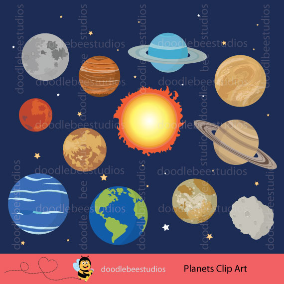 Planets Clipart.