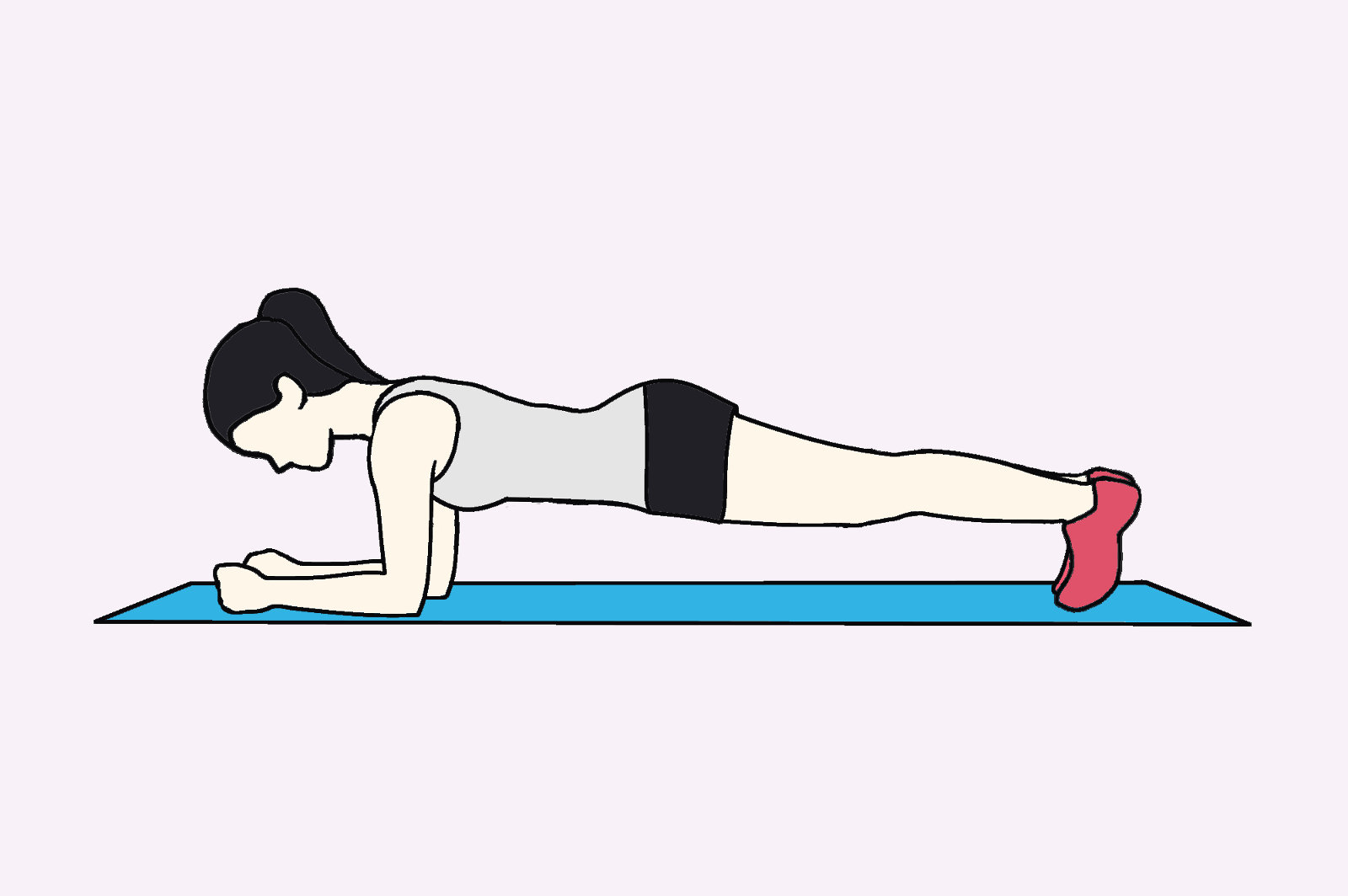 Image result for forearm plank animated images