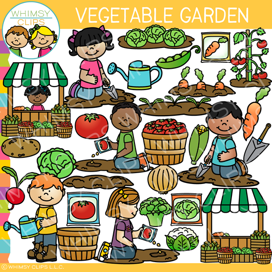 Vegetable Garden Clip Art.
