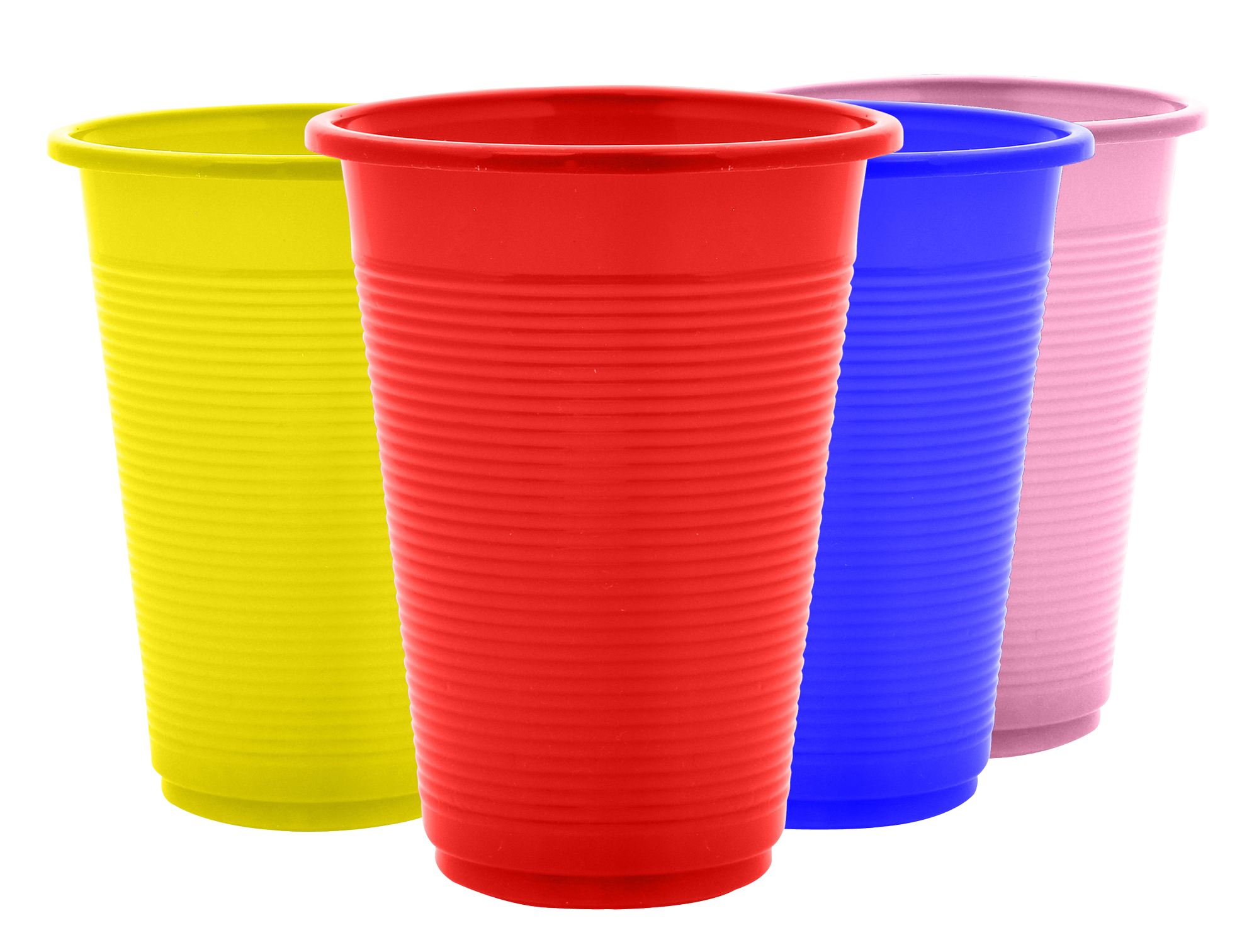 Plastic Cups PNG Image.