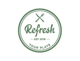 Refresh Your Plate logo design.