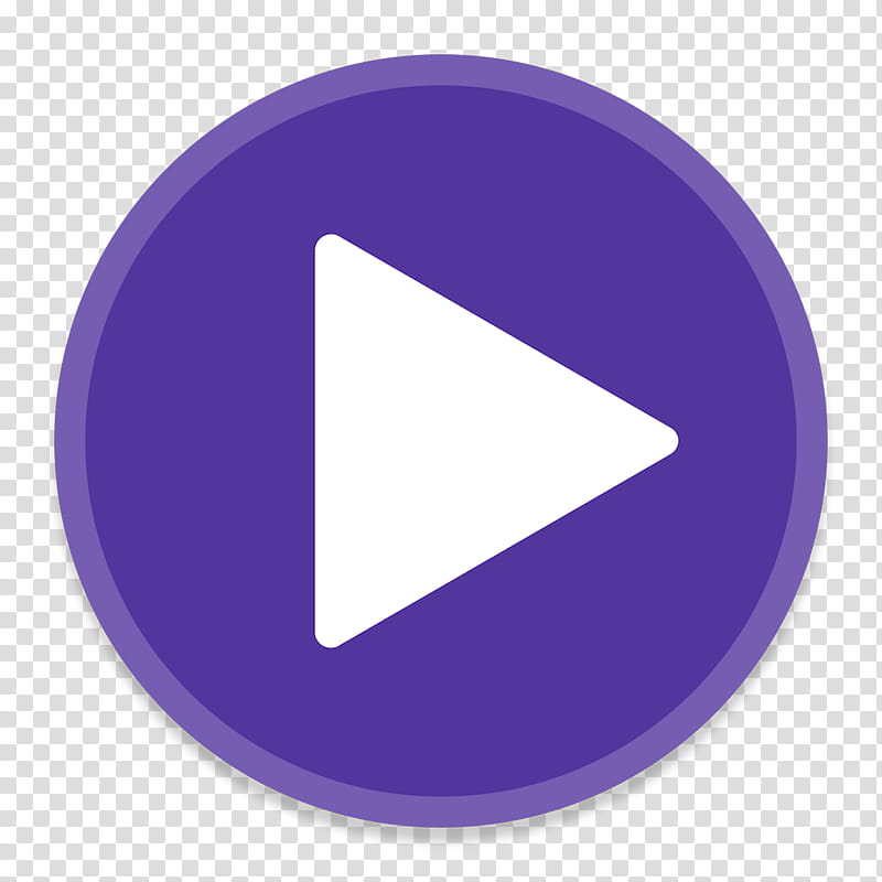 Button UI App One, white and purple play icon art.