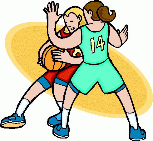 Girl Basketball Player Clipart.