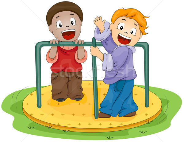 playground clipart slide swing merry go round site stockphoto com 10 ...