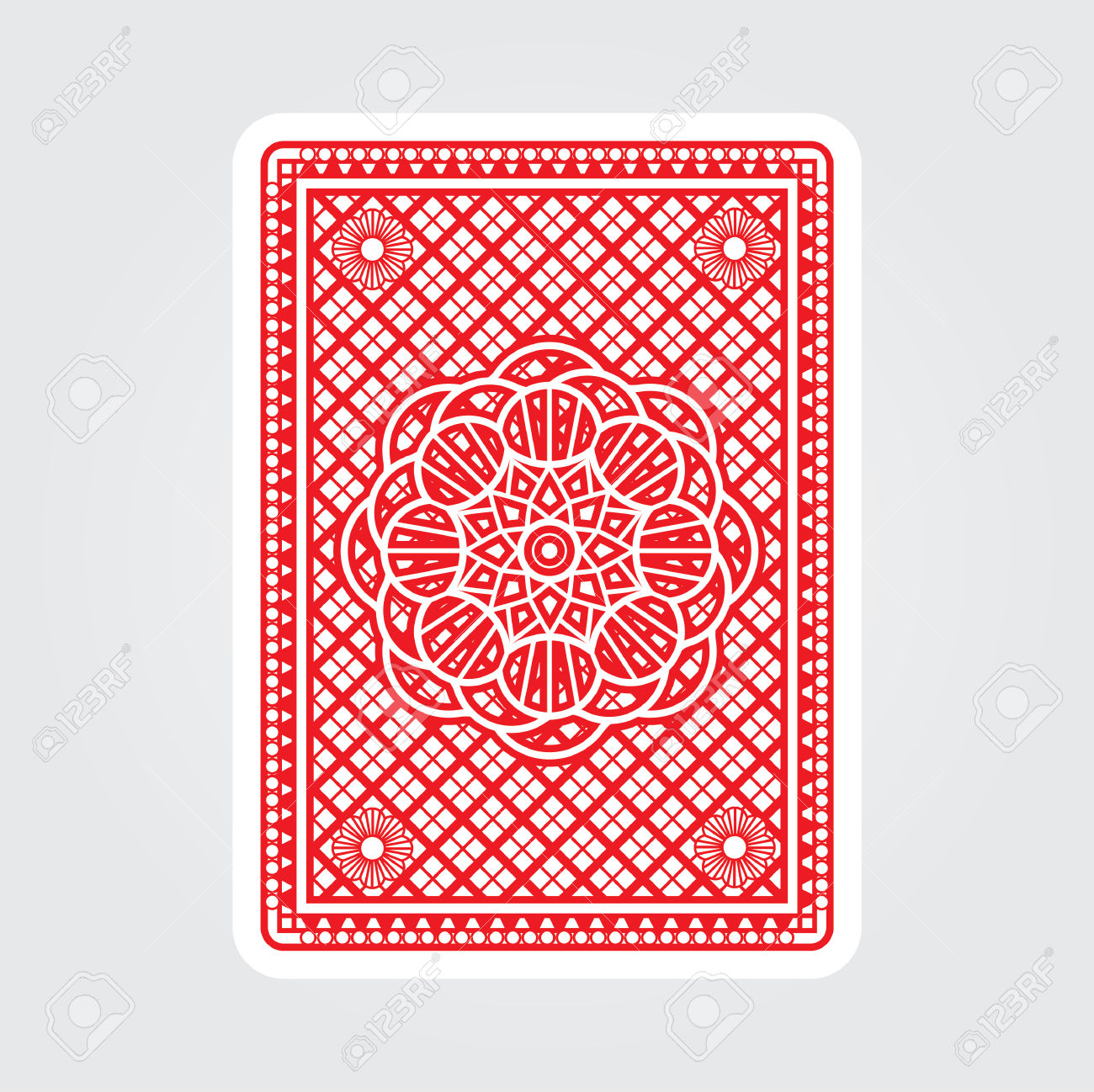 Playing Card Back Clipart Cute.