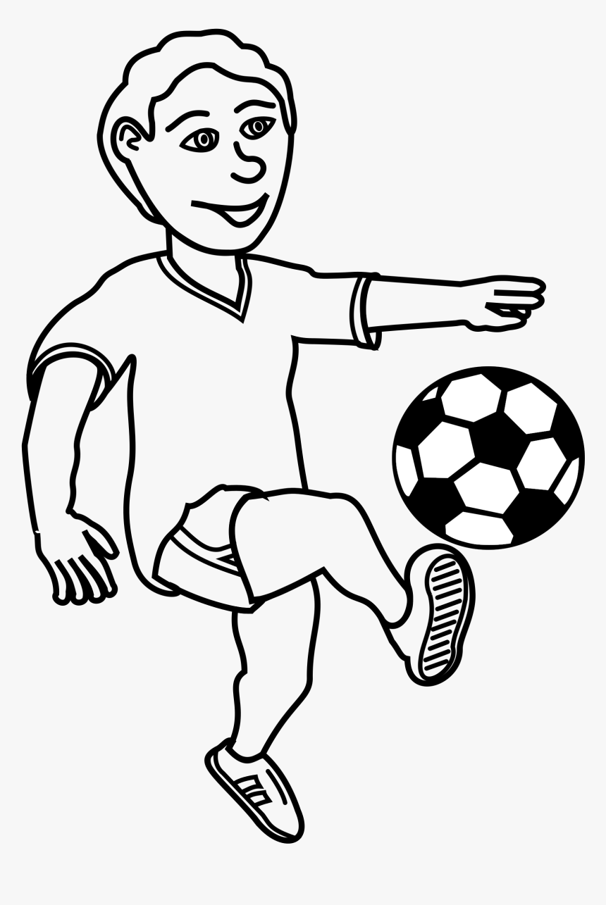 Soccer Playing Boy Clip Arts.