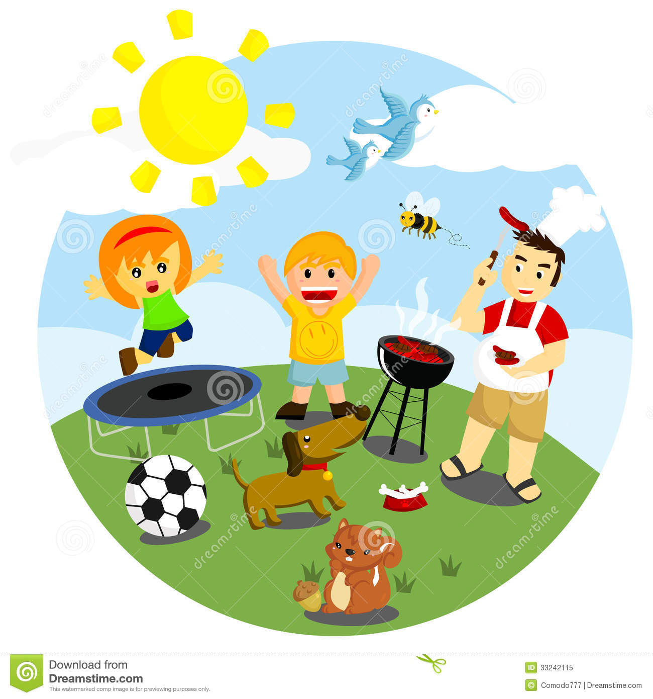 Jeux de plein air clipart.