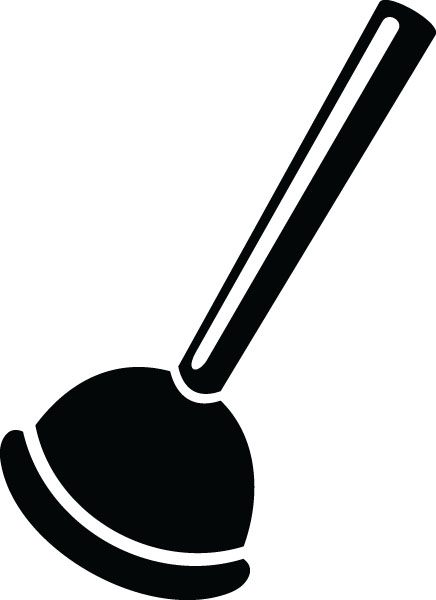 Plunger Home & Repairs Clip Art For Custom Engraved Products.
