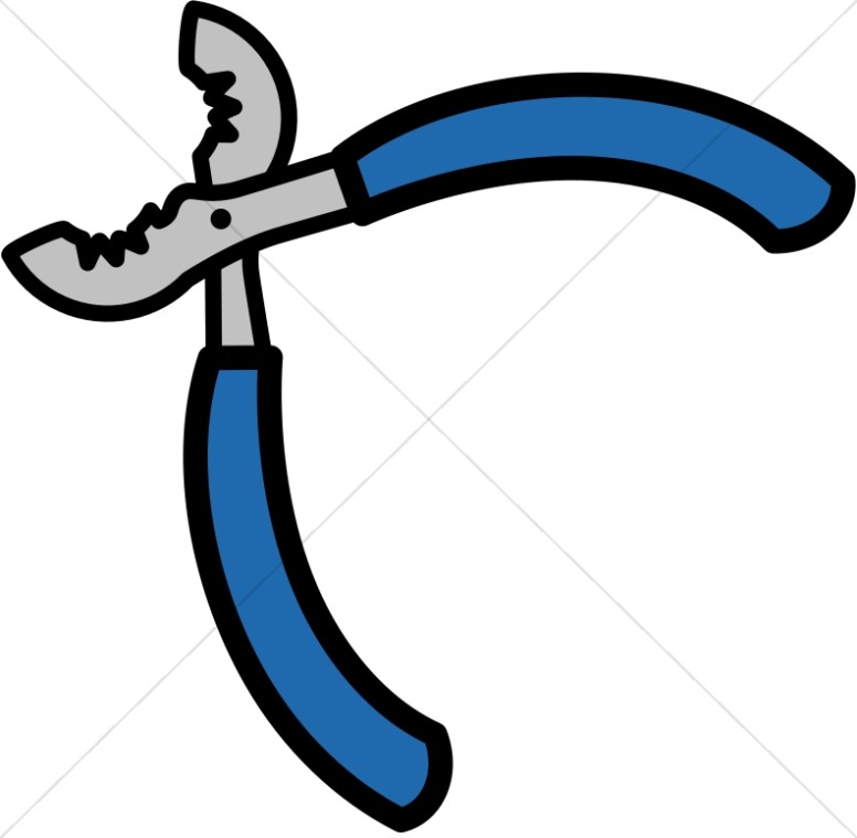 Simple Pliers Clipart.