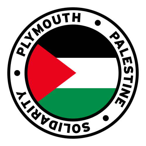 Round Plymouth Palestine Solidarity Flag Clip Art.