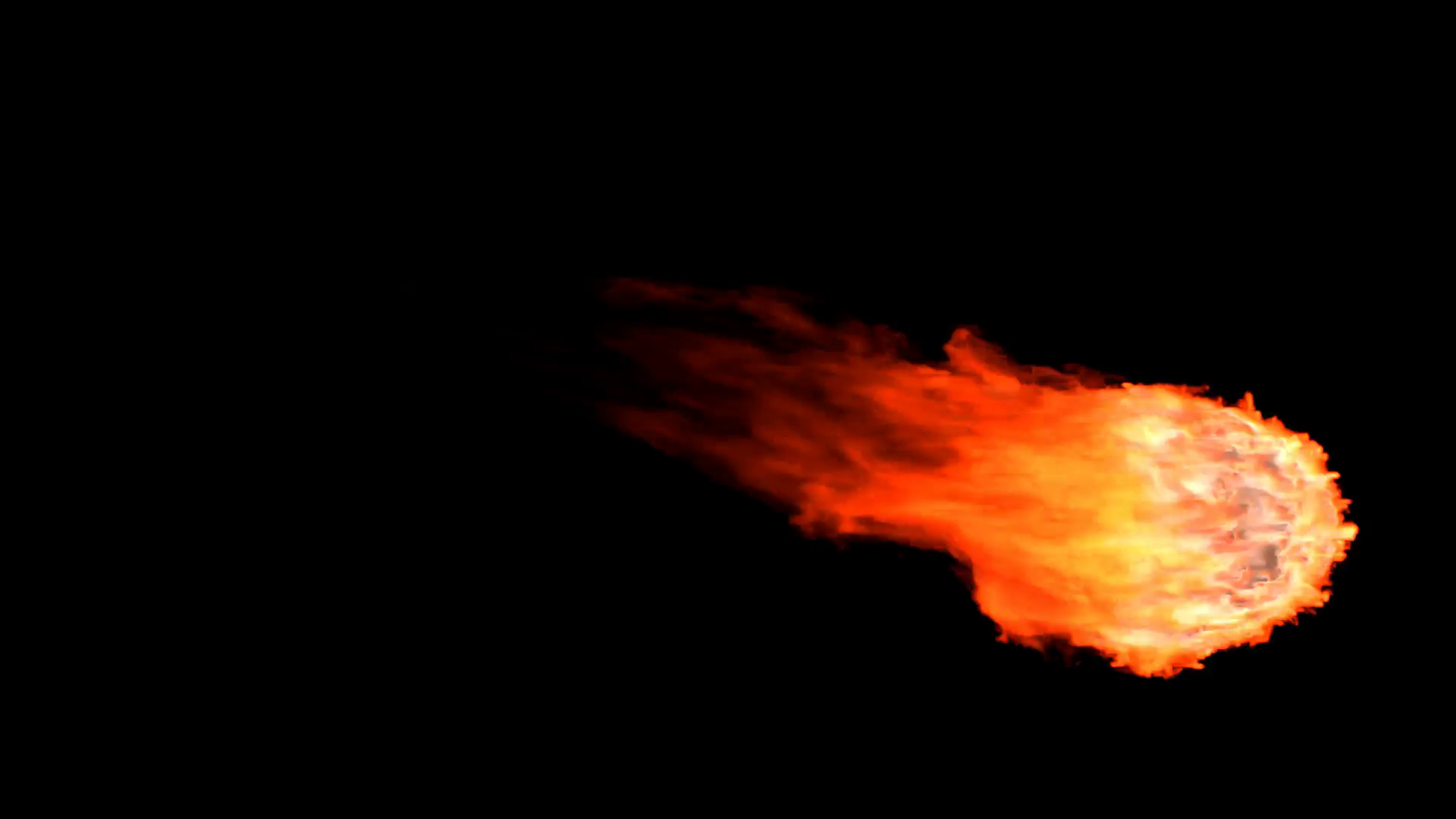 Animated realistic fireball with alpha channel. Smoke isn\'t visible on  black background (Alpha channel embedded with 4k PNG file). Motion  Background.