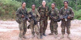 New Zealand trains first female PNG army officers.