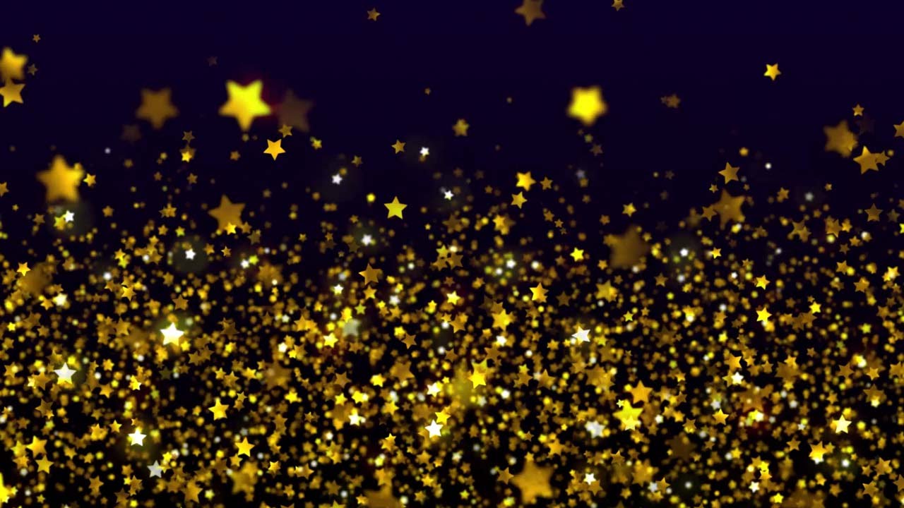 Shimmering Gold Stars.