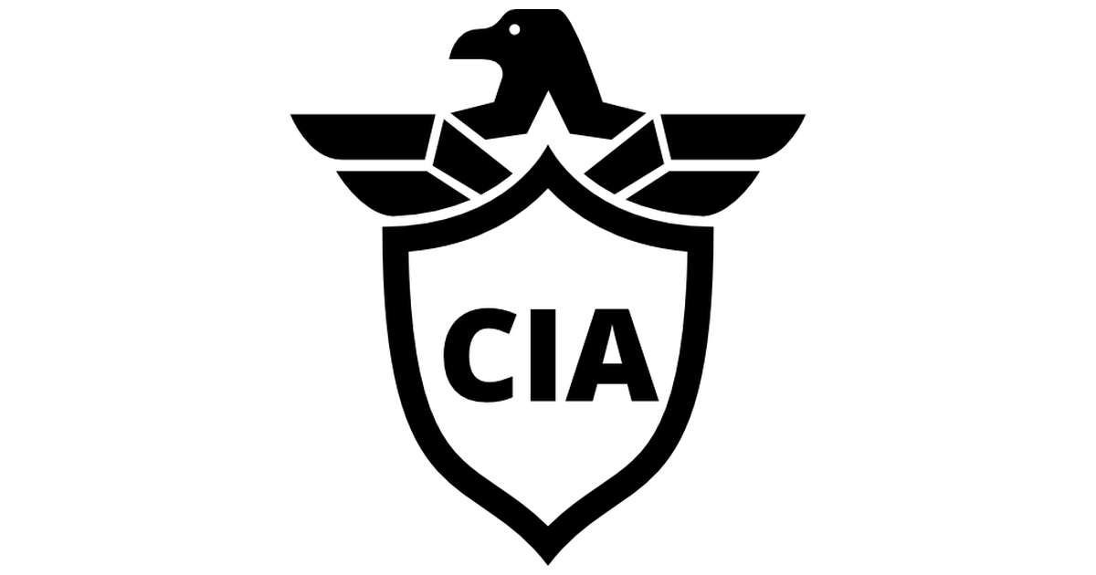CIA Shield Symbol With An Eagle.