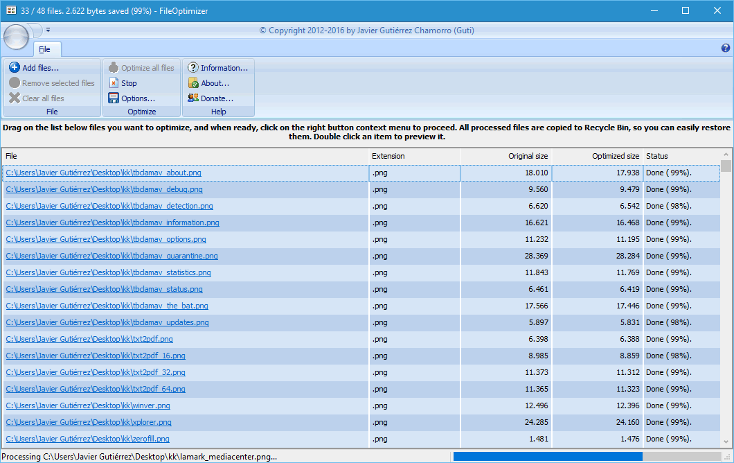 FileOptimizer.