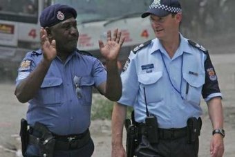 Call for Australian police officers to help bolster law and.
