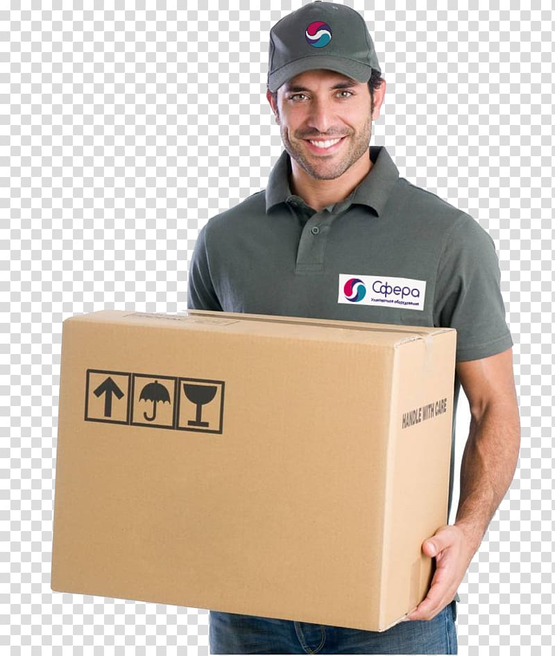 Mover Courier Package delivery Parcel, cargo transparent.