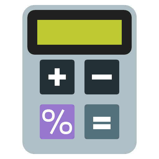 calculator device finance icon.