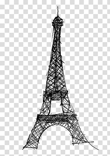 Eiffel Tower Drawing, eiffel tower transparent background.