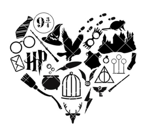 Wizarding Icon Heart SVG/PNG/EPS/JPG File.