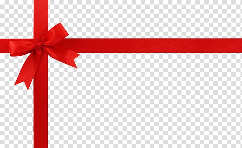 Red ribbon bow illustration, Gift card Wedding Voucher.