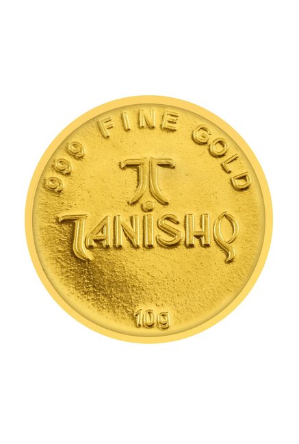 Buy Tanishq Goddess Lakshmi 24k (999) 10g Gold Coin.