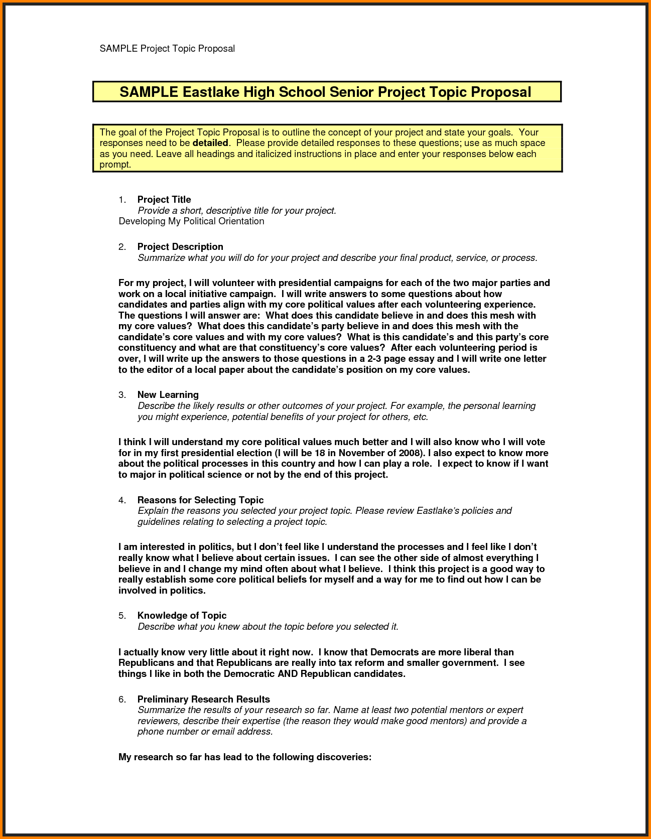 Project Proposal Report Sample Classles Democracy Gambaran